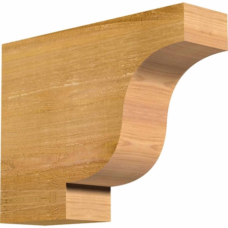 Ekena Millwork Newport Rough Sawn Rafter Tail, Western Red Cedar, 4"W x 12"H x 16"L RFT04X12X16NEW00RWR